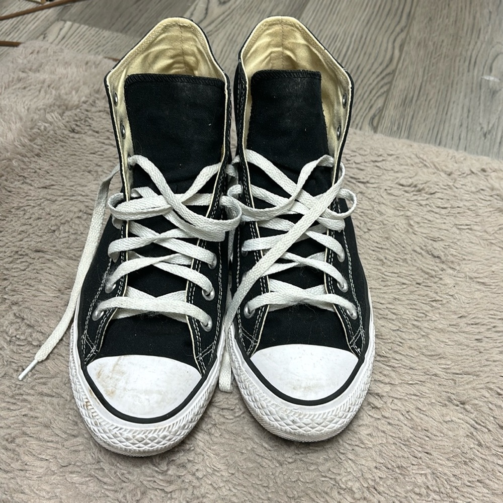Men’s Black High Top Coverse (9)